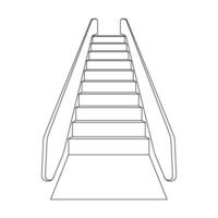 Symbolvektor für Rolltreppe vektor
