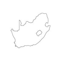 söder afrika Karta ikon vektor