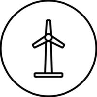 Symbol für Windmühlenvektor vektor