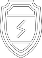 Elektrizität Schutz Vektor Symbol