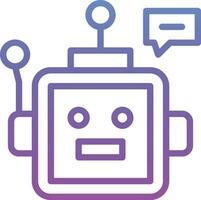 Chat-Bot-Vektorsymbol vektor