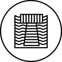 Dock Landschaft Vektor Symbol