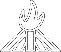 Lagerfeuer-Vektor-Symbol vektor