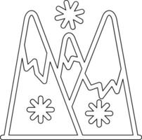 Schnee Landschaft Vektor Symbol