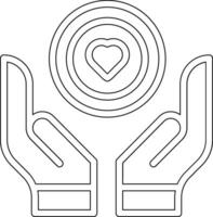 Pflege-Vektor-Symbol vektor