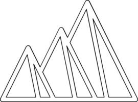 egypten pyramid vektor ikon