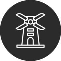 Symbol für Windmühlenvektor vektor