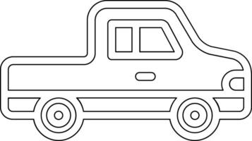 Pickup-Truck-Vektor-Symbol vektor