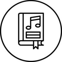 Musikbuch-Vektorsymbol vektor