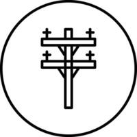 elektrisch Pole Vektor Symbol