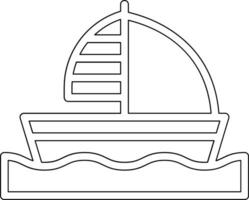 Beiboot-Vektor-Symbol vektor