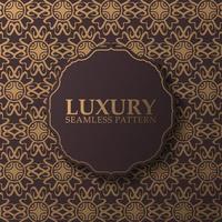 Luxus Ornament Muster Design Hintergrund vektor