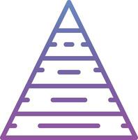 Pyramidendiagramm-Vektorsymbol vektor