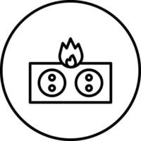 Elektrizität Feuer Vektor Symbol