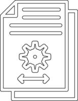 industri dokument vektor ikon