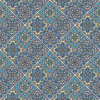 färgglada islamiska sömlösa mönster med blå himmel färg vektor