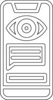 Plaudern Spyware Vektor Symbol