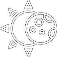 Solar- Finsternis Vektor Symbol