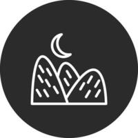 Mond Landschaft Vektor Symbol