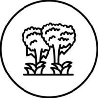 Urwald Landschaft Vektor Symbol