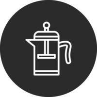 Kaffee Drücken Sie Vektor Symbol