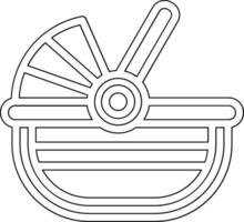 barnvagn vektor ikon