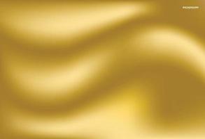 Vektorgold verschwommener Farbverlauf. Stoff Luxus Hintergrund, abstrakte Illustration für Luxusrahmen, Band, Banner, Web, Münze und Etikett. elegante Licht- und Glanzvektorvorlage vektor