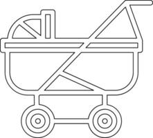 Kinderwagen-Vektor-Symbol vektor