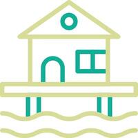 Strand Haus Vektor Symbol