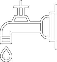 vatten kran vektor ikon