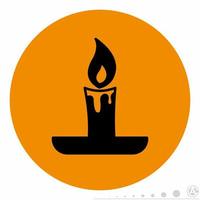 Kerzenständer-Symbol orange.eps vektor