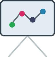 linje Diagram vektor ikon