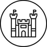 Schloss-Vektor-Symbol vektor