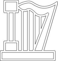 Symbol für Harfenvektor vektor