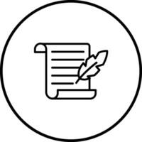 Scroll-Papier-Vektor-Symbol vektor