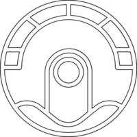 Roboter Vakuum Vektor Symbol