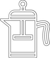 Kaffee Drücken Sie Vektor Symbol