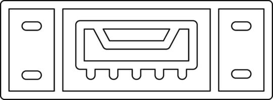USB Hafen Vektor Symbol