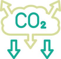 co2 Verschmutzung Vektor Symbol