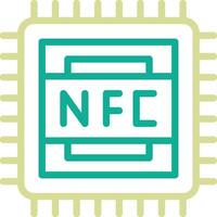 nfc vektor ikon