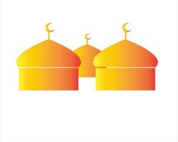 illustration ikon moské av Färg gul vektor