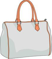 Illustration von ein Tasche, Handtasche, Kupplung Nein Hintergrund vektor