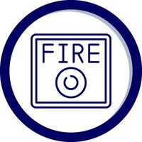 Feueralarm-Vektorsymbol vektor