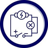Vektorsymbol für Stromkreise vektor