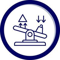 Wippen-Vektor-Symbol vektor