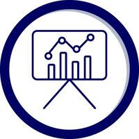 Statistiken Präsentation Vektor Symbol