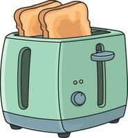 Toaster mit Brot ohne Hintergrund vektor
