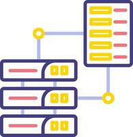 Vektorsymbol für die Datenübertragung vektor