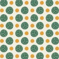 Volleyball Grün Gelb Konzept modisch wiederholen Muster Vektor Illustration Hintergrund