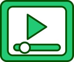 Video-Player-Vektorsymbol vektor
